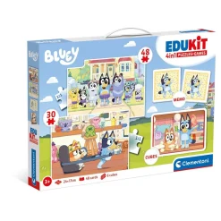 - Puzzles Edukit 4 en 1 Bluey*CLEMENTONI Outlet