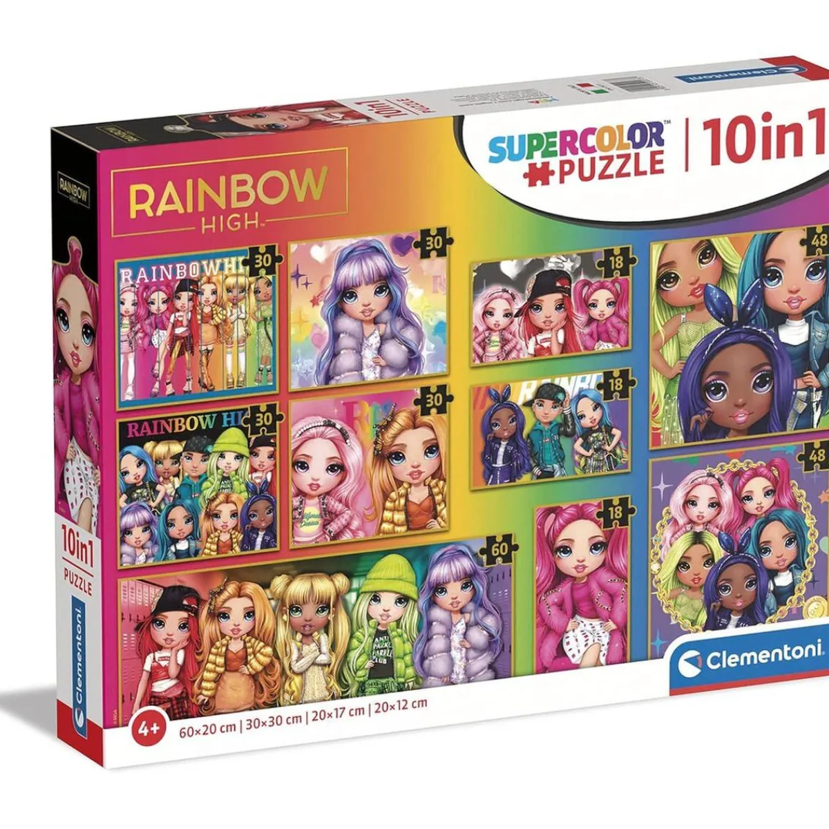 - Puzzles progresivos multicolor de distintos tamaños 4 años en adelante ㅤ*CLEMENTONI Best