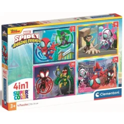 Online - Puzzles progresivos 4 en 1 - Spidey y su Superequipo Juegos Y Puzzles