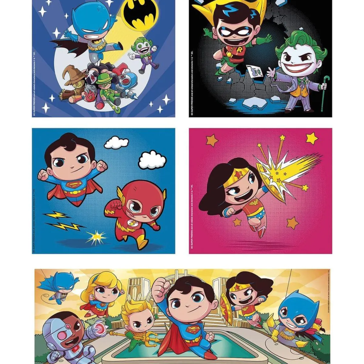 - Puzzles progresivos de superhéroes DC Comics, 10 en 1, multicolor, tamaño medium ㅤ*CLEMENTONI Sale