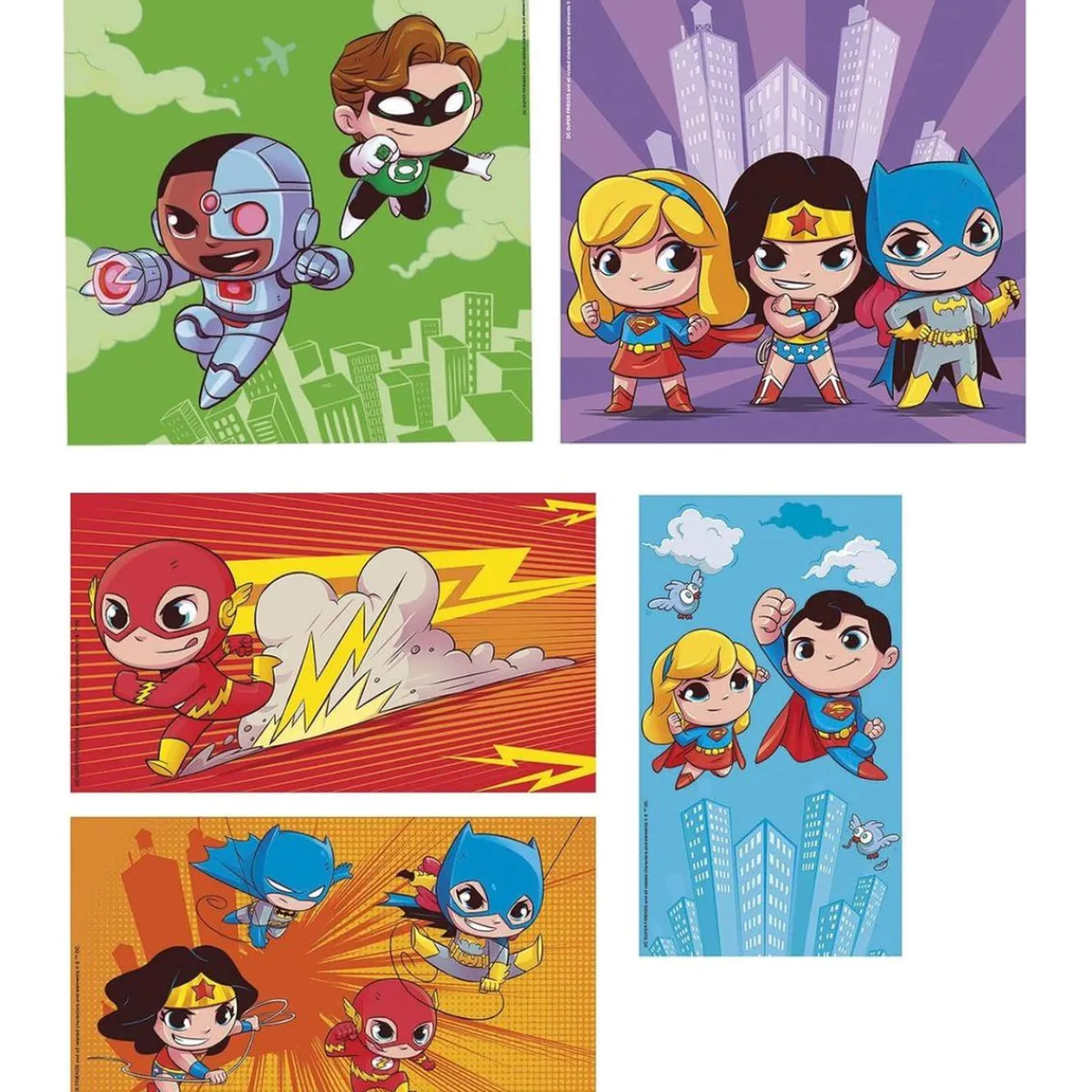 - Puzzles progresivos de superhéroes DC Comics, 10 en 1, multicolor, tamaño medium ㅤ*CLEMENTONI Sale