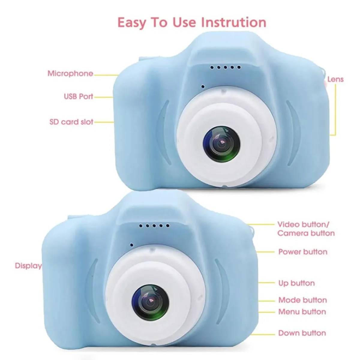 Discount Cámara digital infantil azul Electrónicos