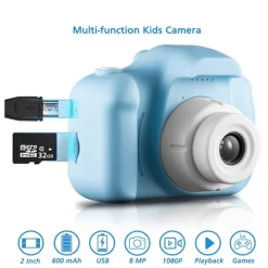 Discount Cámara digital infantil azul Electrónicos