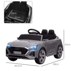 Coche Eléctrico Audi Q8 Etron Sportback 12V Gris*AIYAPLAY Clearance