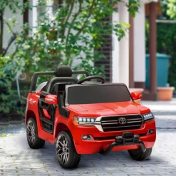 Clearance Coche eléctrico Toyota LAND CRUISER Rojo Vehículos De Batería O A Pedales