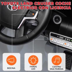 Coche eléctrico Toyota LAND CRUISER Gris*AIYAPLAY Outlet