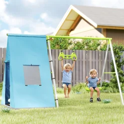 New Conjunto 3 en 1 para jardín Columpios