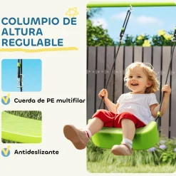 New Conjunto 3 en 1 para jardín Columpios