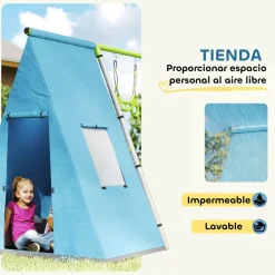 New Conjunto 3 en 1 para jardín Columpios