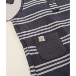 Conjunto bebé con peto gris y marrón*Prenatal Best