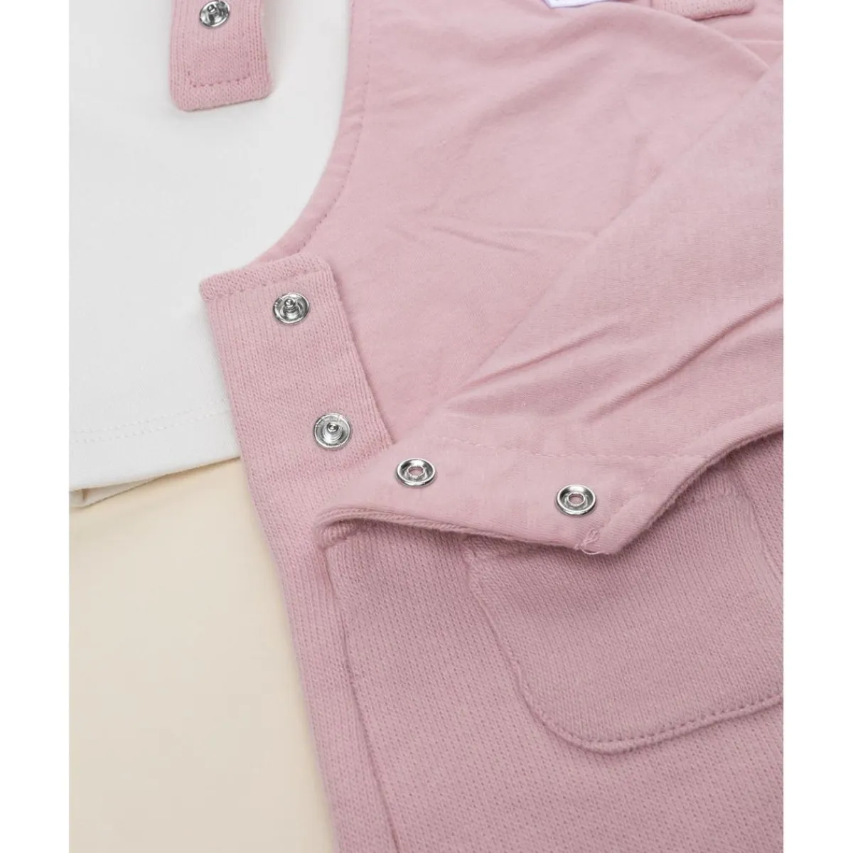 Conjunto bebé con peto rosa*Prenatal Best