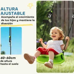 Conjunto de columpios 4 en 1 Verde*AIYAPLAY New