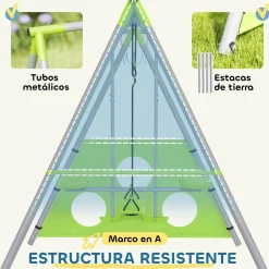 Conjunto de columpios 4 en 1 Verde*AIYAPLAY New