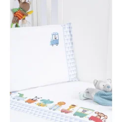 Conjunto de cuna de 3 piezas unisex "Trenecitos"*Prenatal Hot