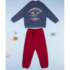 Conjunto jogging azul y burdeos para niño*Prenatal Clearance