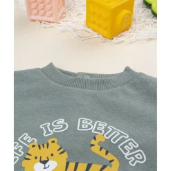 Conjunto jogging bebé verde y amarillo*Prenatal