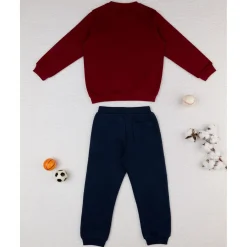 Conjunto jogging burdeos y azul para niño*Prenatal Hot