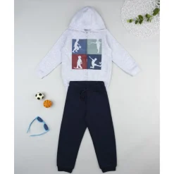 Conjunto jogging de niño gris y azul*Prenatal New