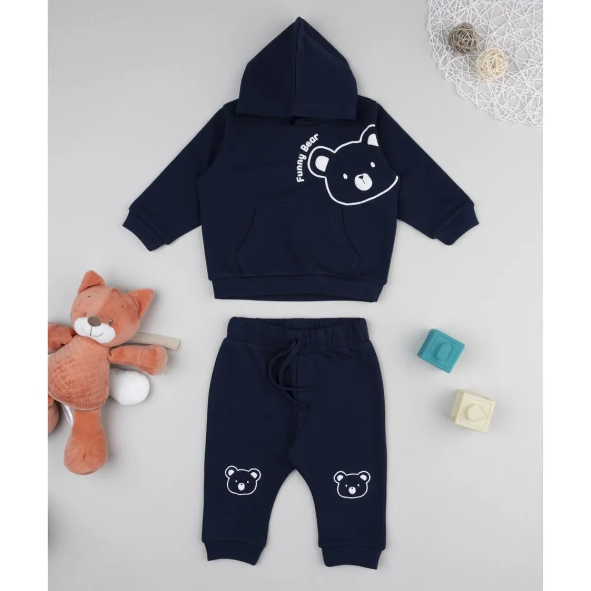 Conjunto jogging niño azul osito*Prenatal New