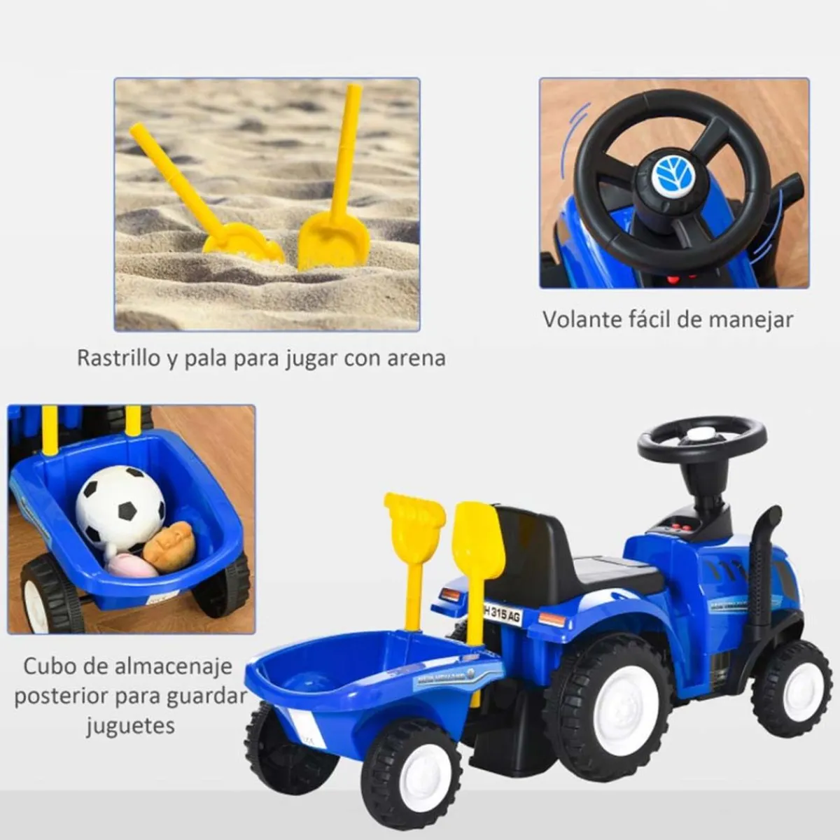 Correpasillos Tractor New Holland Azul*PL OCIOTRENDS Discount