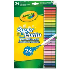 - 24 Rotuladores Súper Punta Lavables*CRAYOLA Outlet
