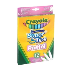 - 12 Rotuladores Super punta lavables Pastel*CRAYOLA Best