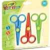 Clearance - Conjunto de 3 tijeras seguras para colorear, multicolor ㅤ Arte Y Manualidades