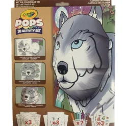 Outlet - Juego de páginas para colorear y construir obras de arte tridimensionales, tema naturaleza salvaje Arte Y Manualidades