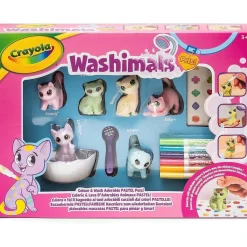 New - Kit de actividades Washimals Pets para colorear y bañar animales bebés con pegatinas en colores pastel Arte Y Manualidades