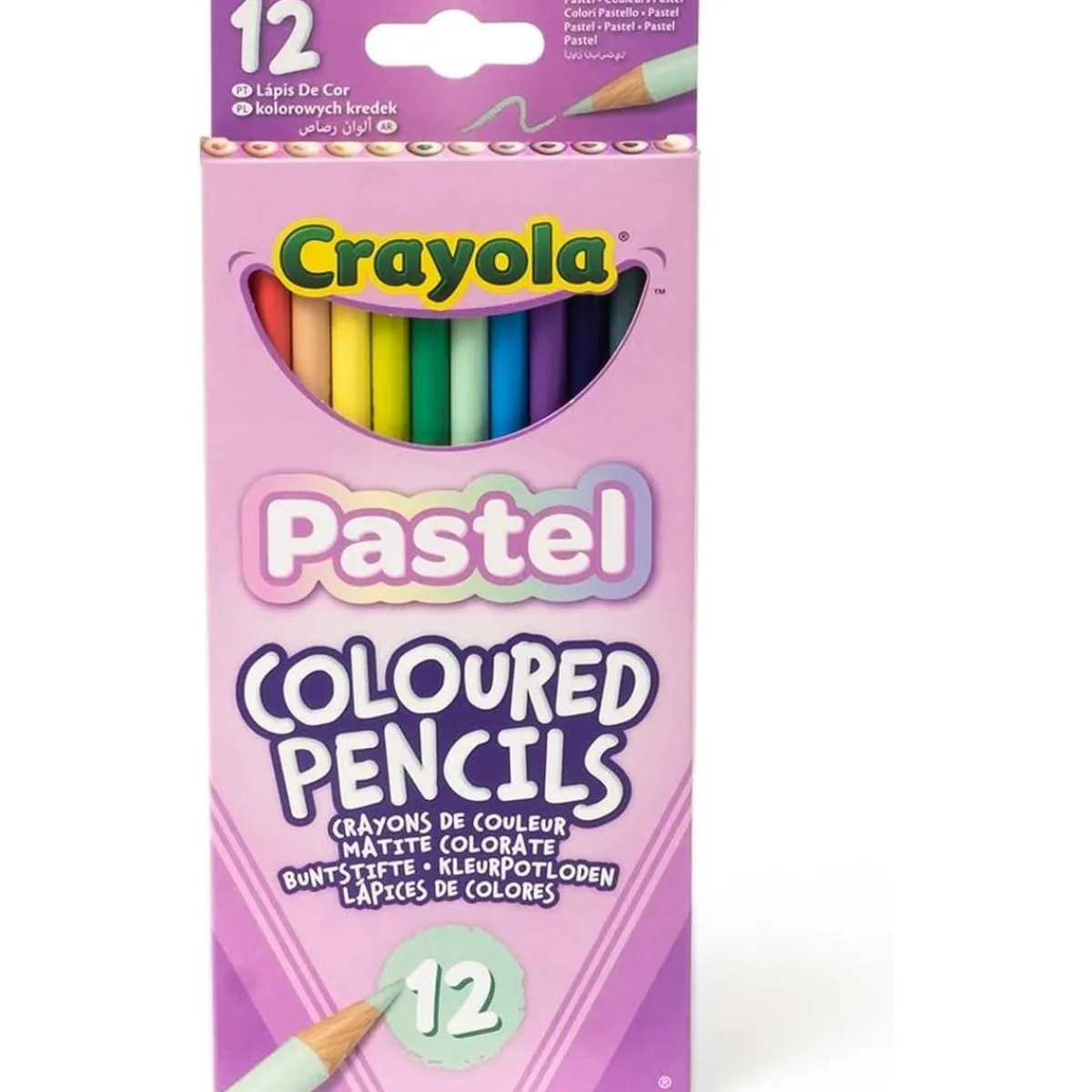 - Lápices de colores pastel de dibujo, caja de 12 colores ㅤ*CRAYOLA Clearance