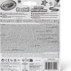 - Pegamentos con purpurina lavables en colores pastel para manualidades y tiempo libre ㅤ*CRAYOLA Clearance