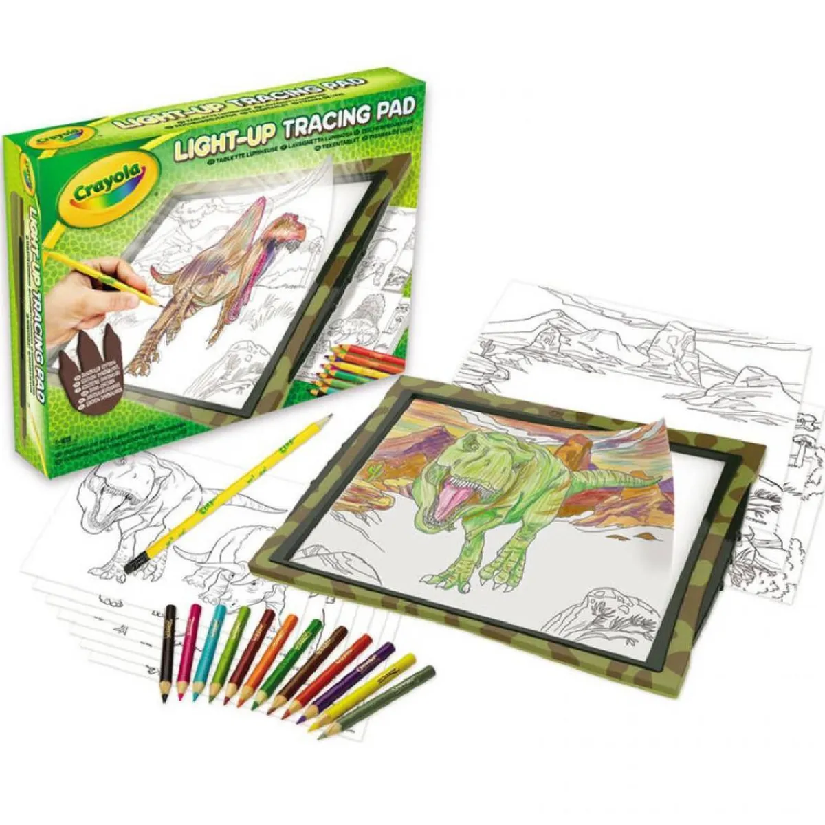 - Pizarra luminosa maxi dinosaurios*CRAYOLA