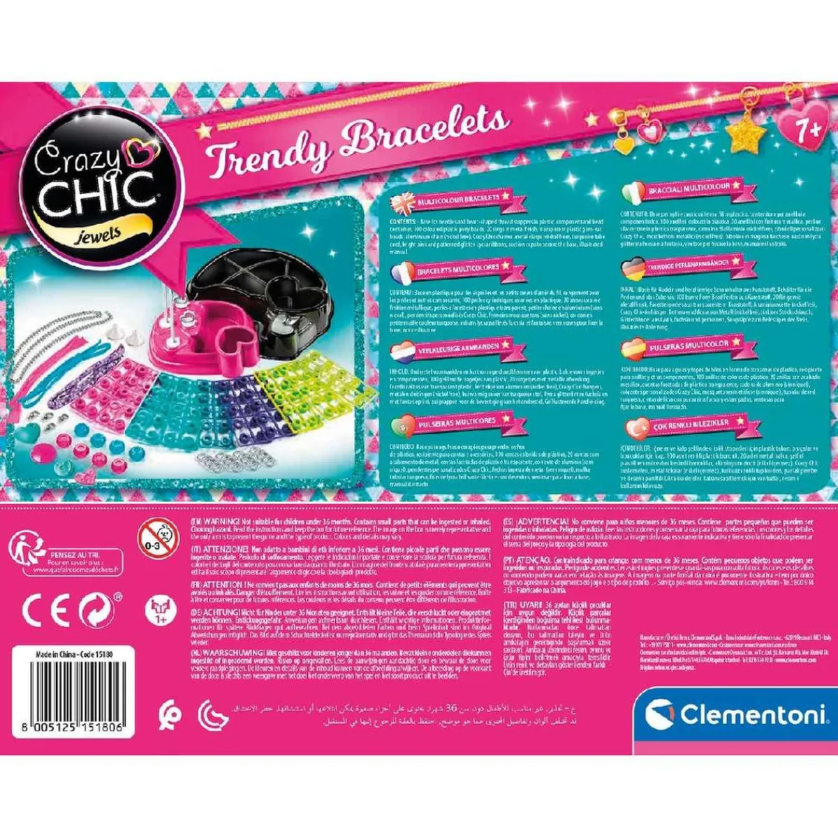 Crazy Chic - Brazaletes Multicolor*CLEMENTONI Outlet