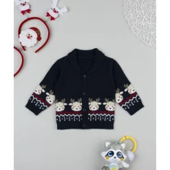 Cárdigan niño navideño con renos*Prenatal Outlet