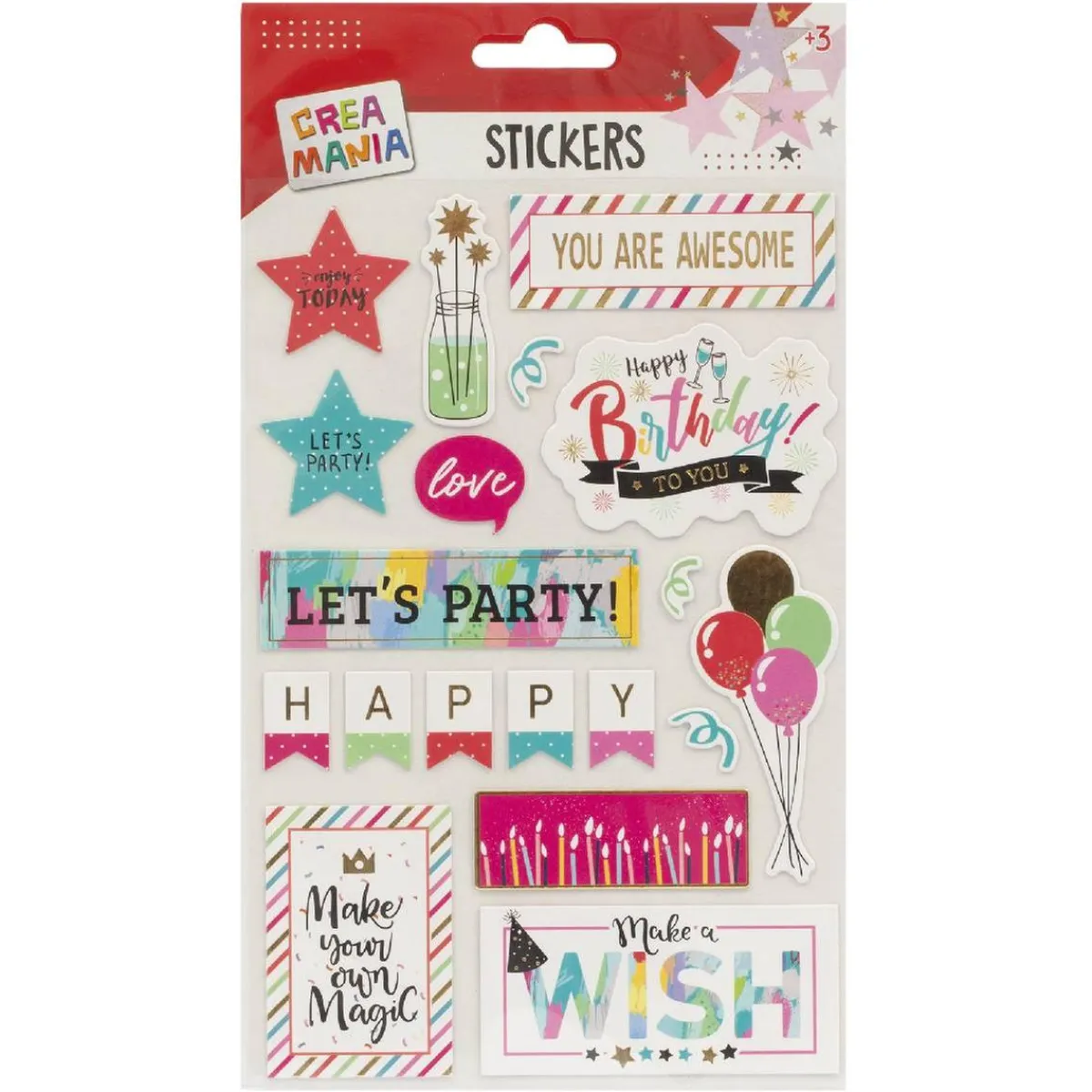 Creamania - Pegatinas Mensajes (varios modelos)*CREAMANIA UNISEX Hot