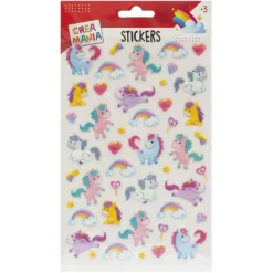 Creamania - Pegatinas Monos/Unicornios con relieve (varios modelos)*CREAMANIA UNISEX Hot