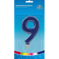 New Cubo de Fiesta Vela Gigante de Color 24.5 cm con Portavelas Artículos De Fiesta Y Regalos