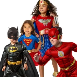 DC Cómics - Disfraz Flash clásico con pecho musculoso y máscara para Halloween y Carnaval ㅤ*RUBIE'S Online