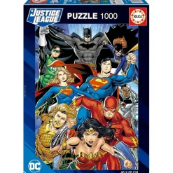 DC Cómics - Puzzle adulto 1000 piezas Liga de la Justicia ㅤ*EDUCA BORRAS Online