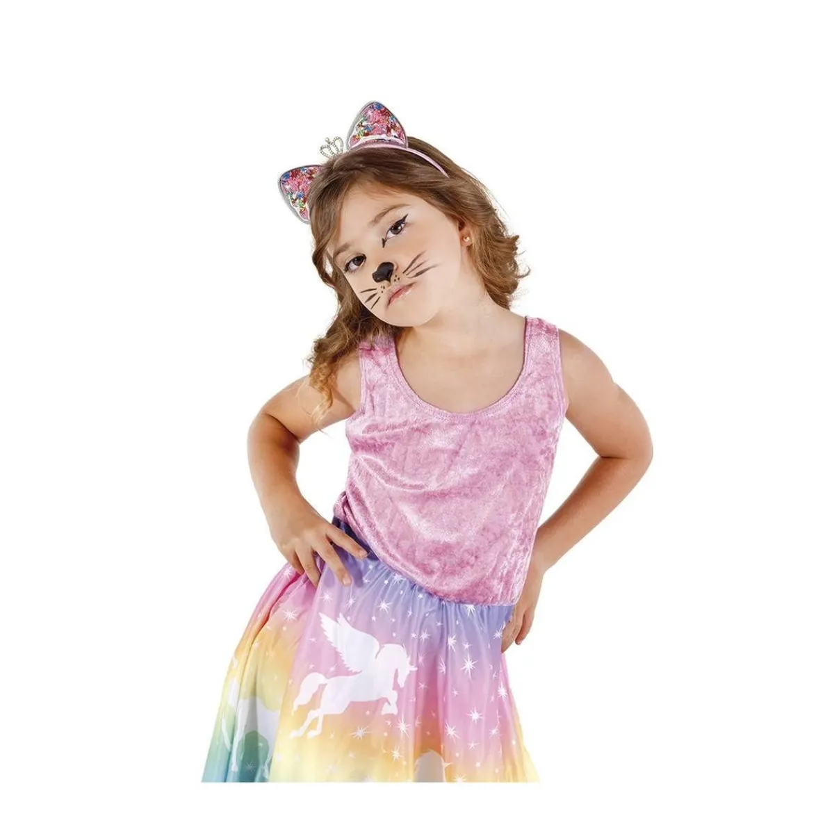 Online Diadema de gatita con coronita y corazones Disfraces|Halloween