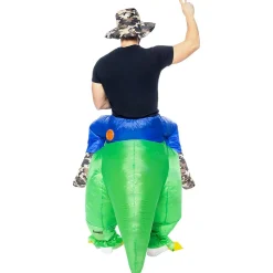 Clearance Disfraz a hombros de dinosaurio explorador hinchable para adulto Talla única Halloween|Disfraces