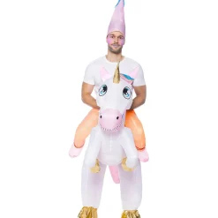 Hot Disfraz a hombros de unicornio hinchable para adulto Talla única Disfraces|Halloween