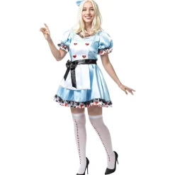 Disfraz de Alicia Deluxe para mujer XL Halloween|Disfraces