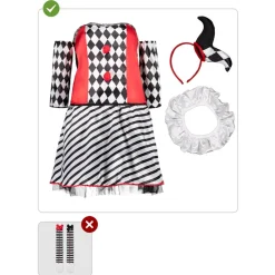 Disfraz de Arlequín para mujer XXL*Funidelia Hot