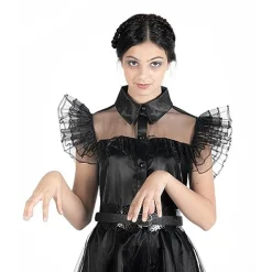 Disfraz de baile Rave'N Dance estilo Wednesday Addams, color negro, talla S ㅤ*TOYS 