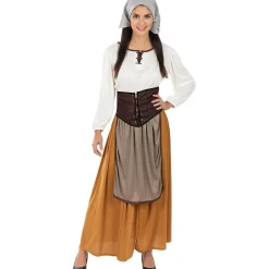 Outlet Disfraz de campesina medieval para mujer XL Disfraces|Halloween