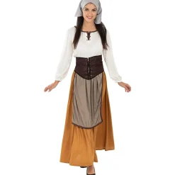 Outlet Disfraz de campesina medieval para mujer XL Disfraces|Halloween