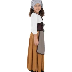 Online Disfraz de campesina medieval para niña 3-4 años Disfraces|Halloween