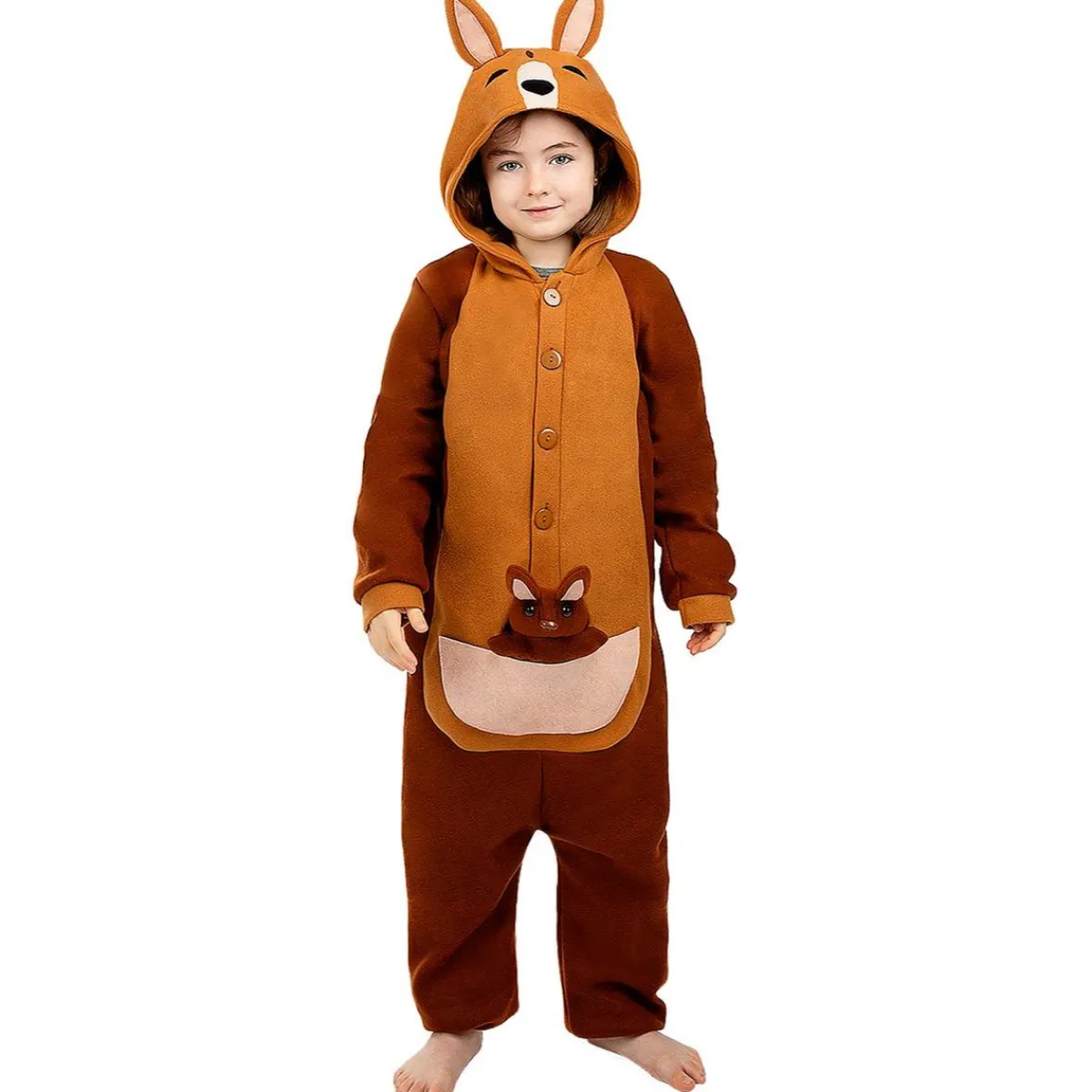 Disfraz de canguro onesie para niños 10-12 años*Funidelia Online