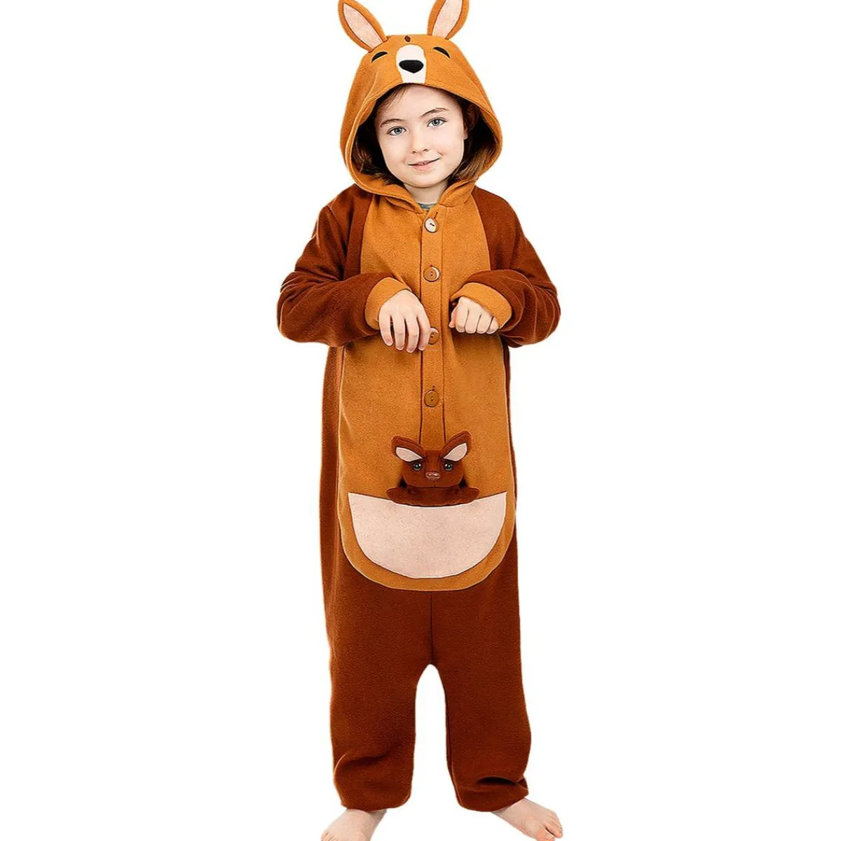 Disfraz de canguro onesie para niños 10-12 años*Funidelia Online